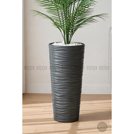 Biçiçek 180 Cm Areka Ağaci 24 Yaprakli Li̇lyum Saksida Antresit