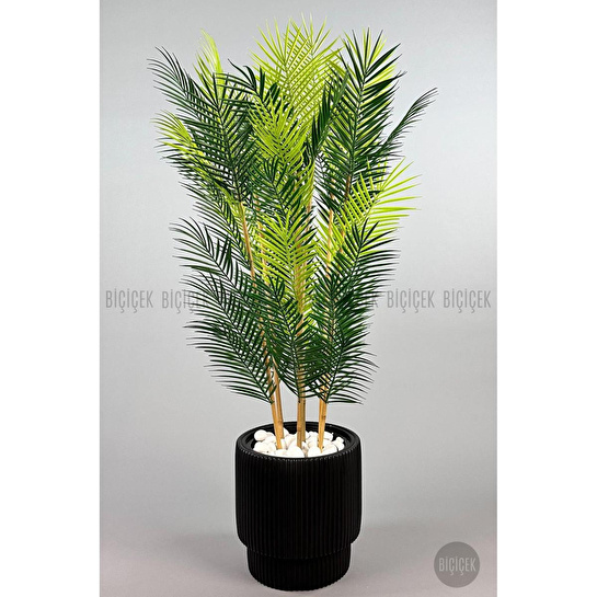 Biçiçek Yapay Areka Palmi̇yesi̇ 6 Gövde Gala Saksida Yoğun Yaprakli 3