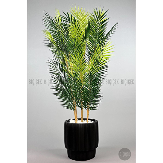 Biçiçek Yapay Areka Palmi̇yesi̇ 6 Gövde Gala Saksida Yoğun Yaprakli 3