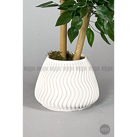 Biçiçek Yapay Benjamin Ağacı Bambu Gövdeli 125cm