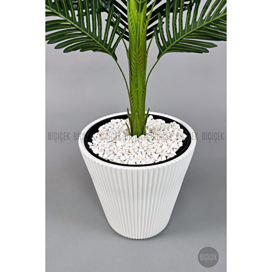 Biçiçek Yapay Areka Ağacı 160-180 Cm Beyazluna180cm