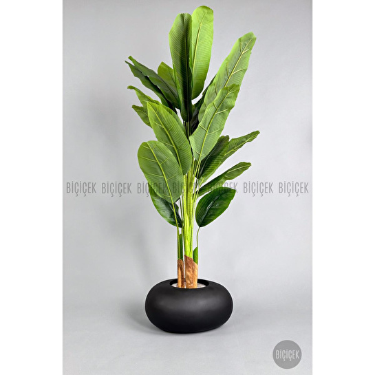 Biçiçek Yapay Muz Ağacı 185-220 Cm Siyah1