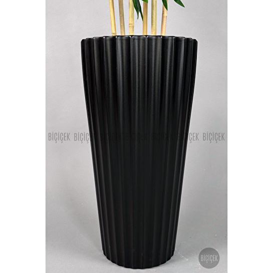 Biçiçek Yapay Bambu Ve Benjamin 6 Dallı Yoğun Yapraklı 220 Cm Siyahbambu