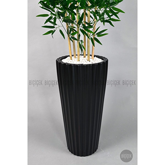 Biçiçek Yapay Bambu Ve Benjamin 6 Dallı Yoğun Yapraklı 220 Cm Siyahbambu