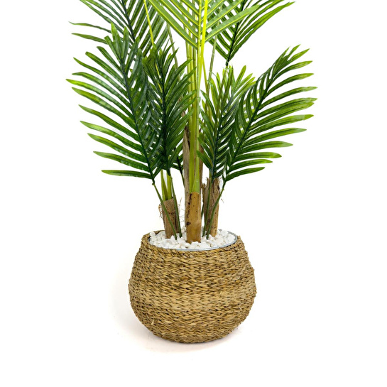 Biçiçek Areka Palmiyesi 130cm Geoit Hasır Saksıda