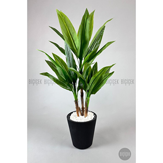 Biçiçek Luna Saksı 37 Cm Ve İç Kova Dahil Siyah