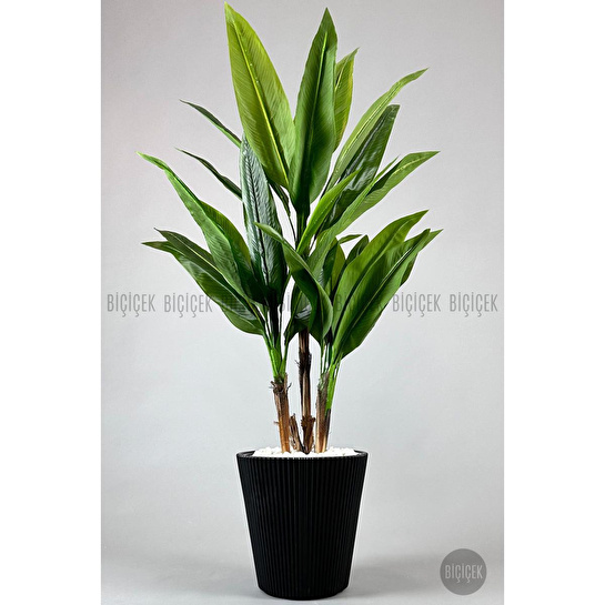 Biçiçek Luna Saksı 37 Cm Ve İç Kova Dahil Siyah