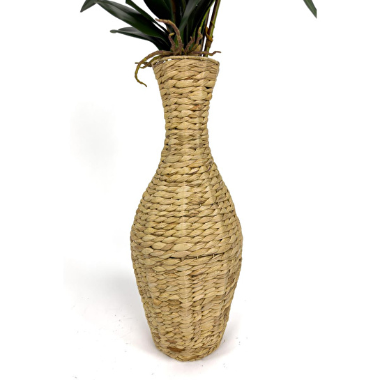 Biçiçek Luxury Leopar Singapur Orkide 120 Cm Hasır Bohem Vazoda