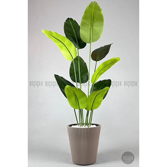 Biçiçek Yapay Muz Ağacı 145-185 Cm Kahverengi2