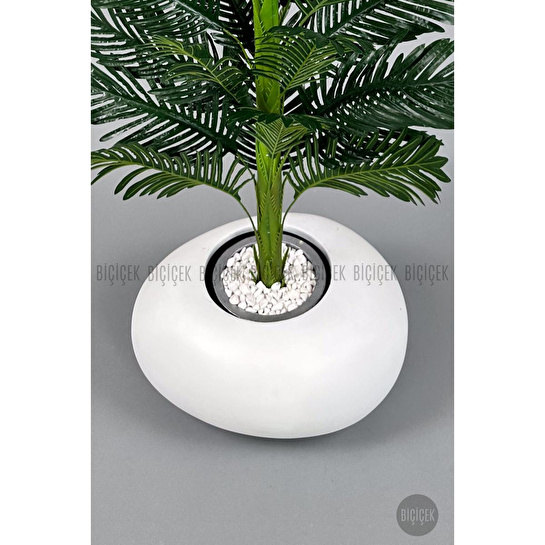 Biçiçek Yapay Areka Ağacı 160-180 Cm Beyazfi̇ber170cm