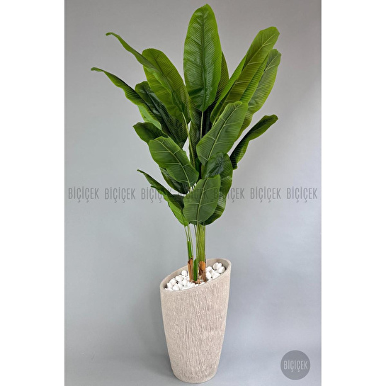 Biçiçek Yapay Muz Ağacı 230 Cm Lux Dış Mekan Saksıda 2