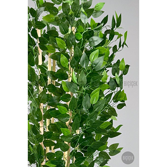 Biçiçek Yapay Benjamin Ağacı 170cm Hasır Geoit Saksıda