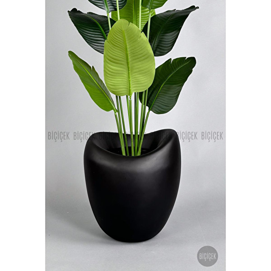 Biçiçek Yapay Muz Ağacı 145-185 Cm Siyah
