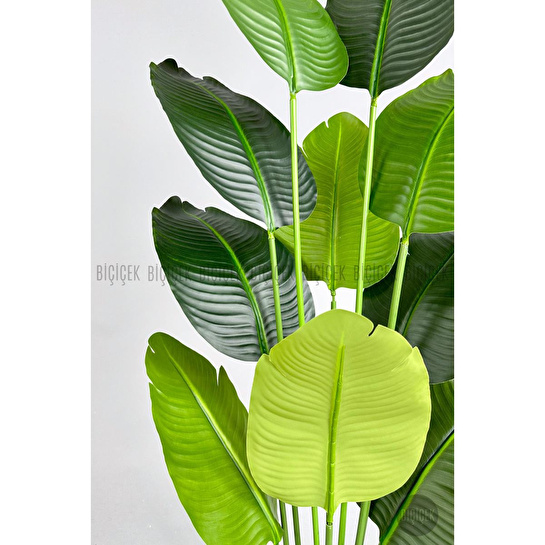 Biçiçek Yapay Muz Ağacı 145-185 Cm Siyah