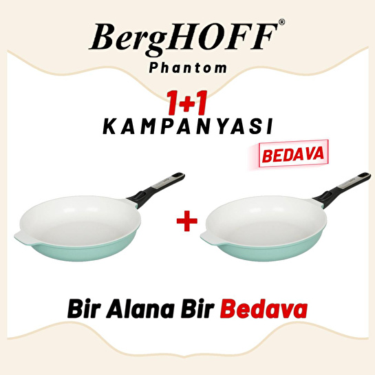 Berghoff 1+1 Hediye Leo Phantom Kizartma Tavasi 28cm Forest Green