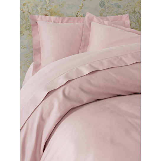 Cotton Box Elegant Saten Çift Kişilik Nevresim Takımı Pudra