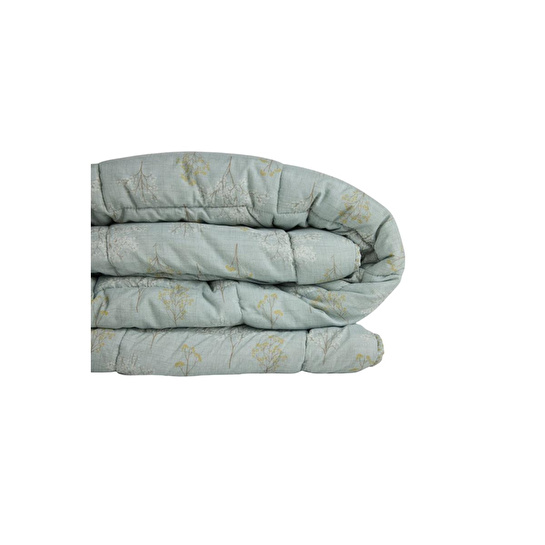 Othello Kullanımı Kolay Çift Kişilik Yorgan 195x215 Cm Yeşil - Dormio Bloom Serisi