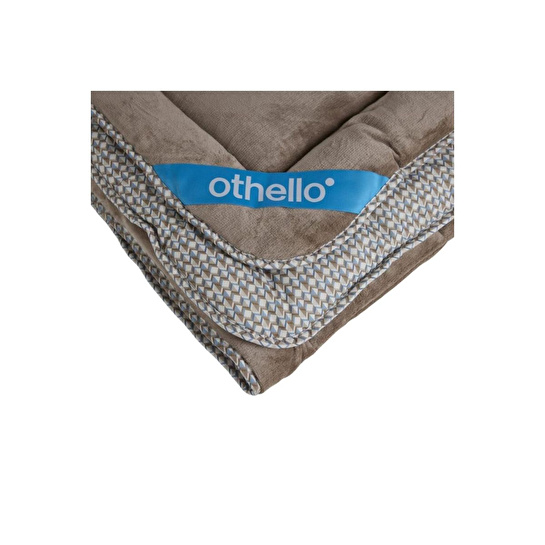 Othello Çift Kişilik Çift Taraflı Welsoft Comforter Yorgan Seti Vizon 195x215 Cm - Dormio Soft Trigo Serisi