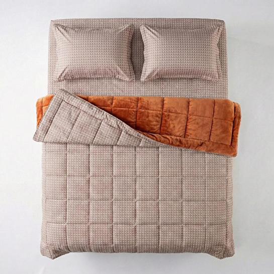 Othello Çift Kişilik Çift Taraflı Welsoft Comforter Yorgan Seti Orange 195x215 Cm - Dormio Soft Trigo Serisi