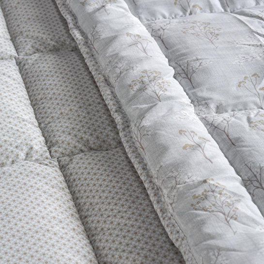 Othello Kullanımı Kolay Tek Kişilik Yorgan 155x215 Cm Krem - Dormio Bloom Serisi