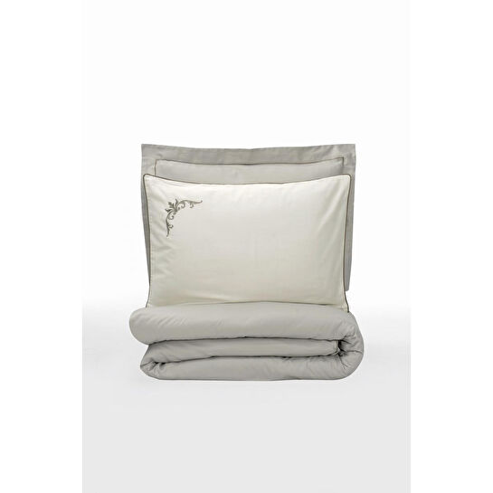 Cotton Box Elite Saten Çift Kişilik Nevresim Takımı Teresa Bej