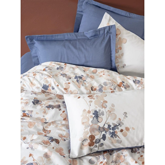 Cotton Box Saten Çift Kişilik Nevresim Takımı Nebulae İndigo