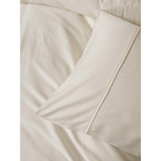 Cotton Box Silky Saten Çift Kişilik Nevresim Takımı Ekru