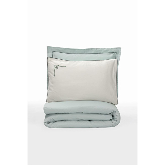 Cotton Box Elite Saten Çift Kişilik Nevresim Takımı Vanko Mint