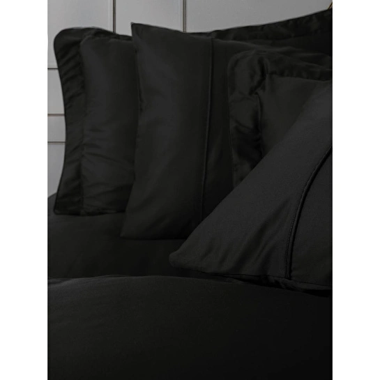 Cotton Box Silky Saten Çift Kişilik Nevresim Takımı Siyah