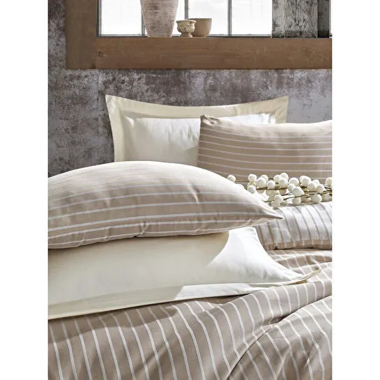 Cotton Box Bambu Çift Kişilik Nevresim Takımı Vizon