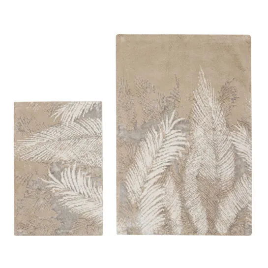 Mudo Home Laura 2'li̇ Banyo Paspas Seti̇ Bej