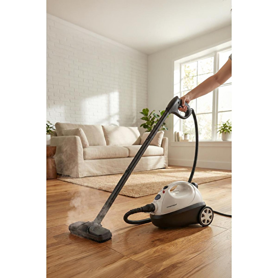 Premier Psc 228 Çok Fonksiyonlu Buharlı Temizlik Makinesi 1200 Ml Geniş Hazne Ve Zengin Aksesuar Seti