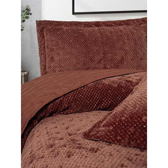 Cotton Box Softnest Tek Kişilik Yatak Örtüsü Boleta Kiremit