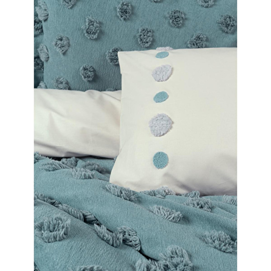 Cotton Box Limi Çift Kişilik Yatak Örtülü Nevresim Takımı Aldo Mint