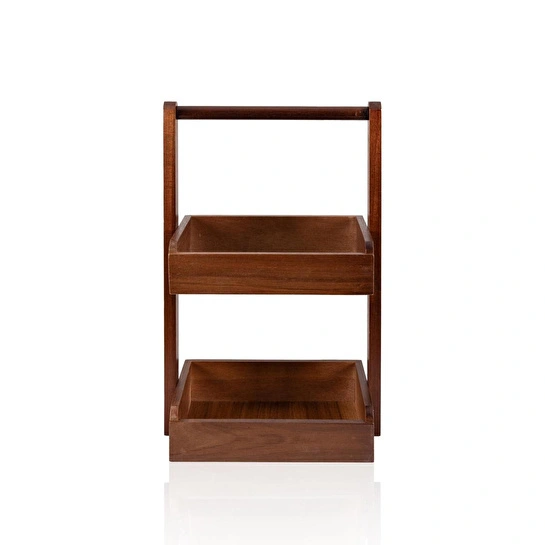 The Mia Natura Akasya 2 Katlı Düzenleyici Raf 27x18x44 Cm