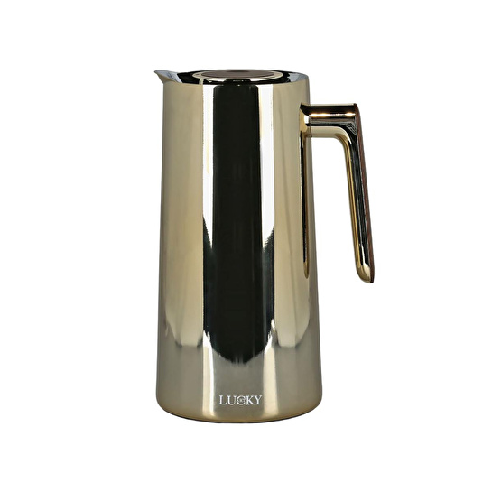 Lucky Art 1l Çelik Gövdeli Karaf Termos Gold