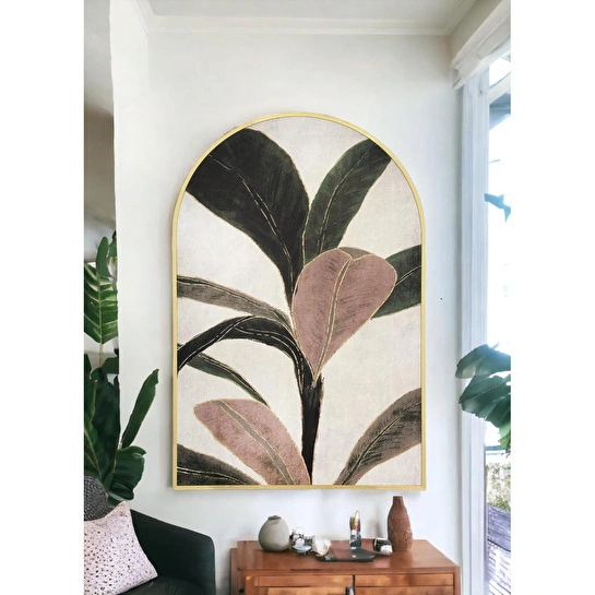 The Mia Botanic Leaf Tablo 80x120 Cm