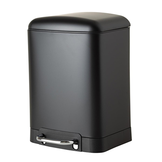 Mudo Home 5five Boho Çöp Kovasi Si̇yah 6 Lt