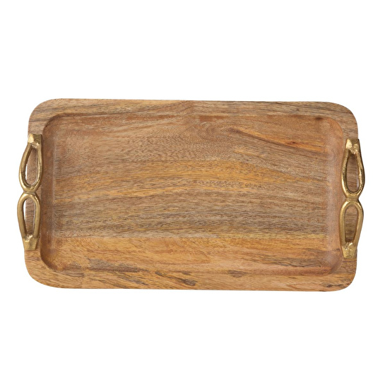 Mudo Home Grove Dekorati̇f Tepsi̇ 38 X 20 Cm