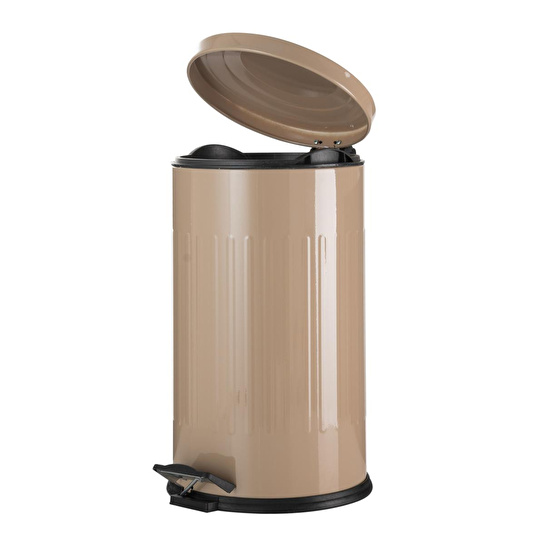 Mudo Home 16lt Pedalli Vintage Çöp Kovasi Bej