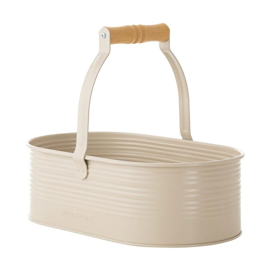 Mudo Home Roma Kulplu Düzenleyi̇ci̇ Mat Bej 32x18x26