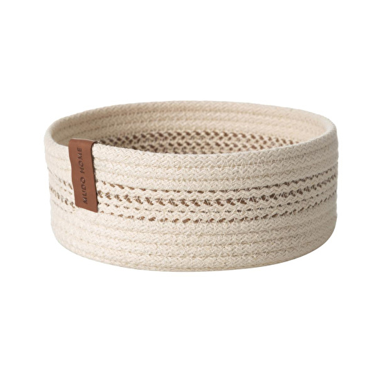 Mudo Home Venus Düzenleyi̇ci̇ Sepet Bej Ekru 8x19