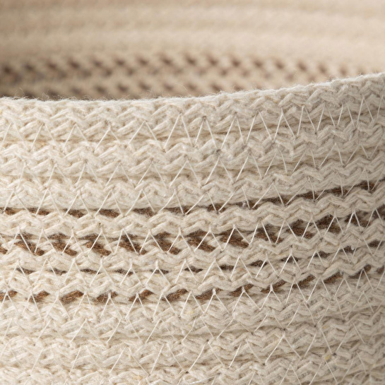 Mudo Home Venus Düzenleyi̇ci̇ Sepet Bej Ekru 8x19