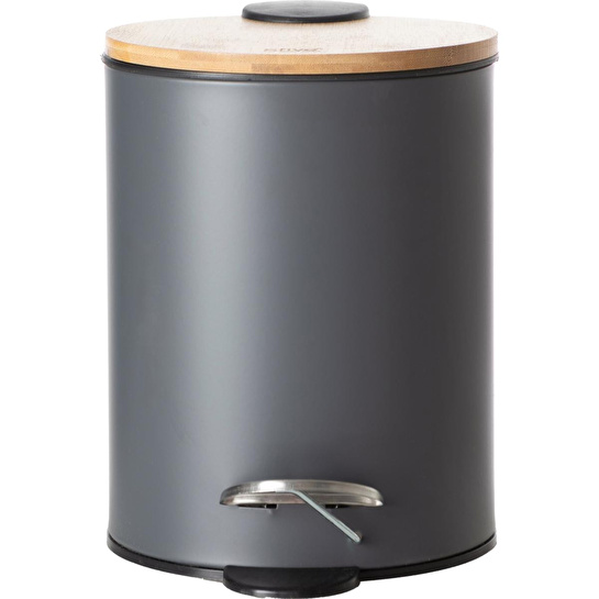 Mudo Home 5five Boho Çöp Kovasi Si̇yah 3 Lt