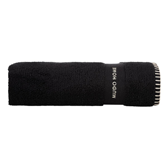 Mudo Home Yüz Havlusu Si̇yah 50x80