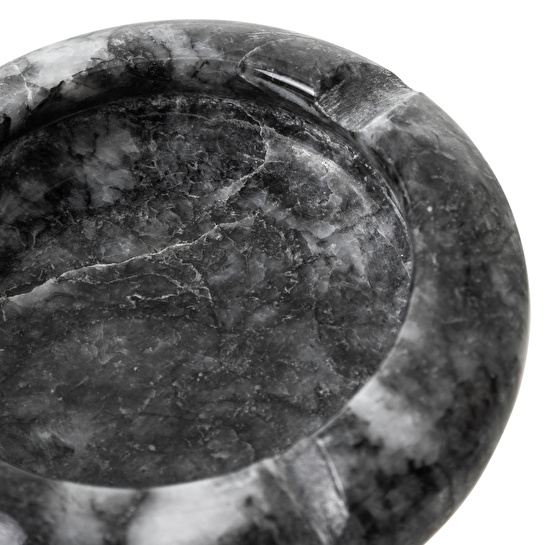 Mudo Home Round Mermer Küllük Si̇yah