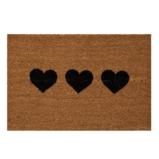 Mudo Home Three Hearts Kapi Paspasi 40x60