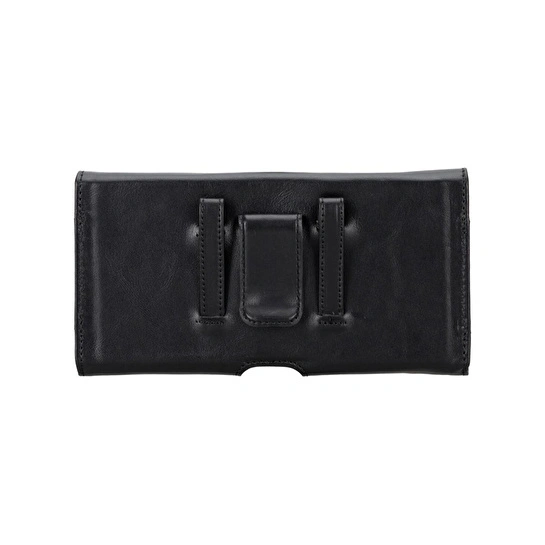 Bloominbag Arc Clip Onyx Black Leather 6.9