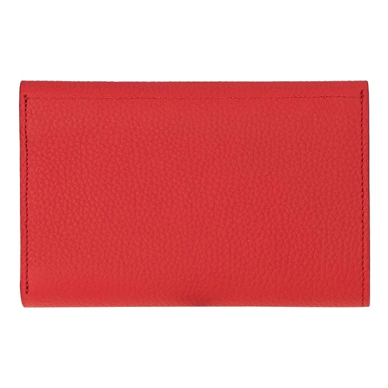 Bloominbag Arc Wallet Crimson Red Hakiki Deri Kartlıklı Manyetik Cüzdan