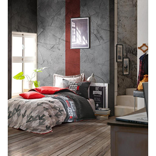 Cotton Box Genç Odası Tek Kişilik Complete Set Rock Kırmızı